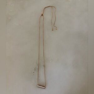 Kendra Scott Rose Gold Minimalist Necklace - Adjustable Length